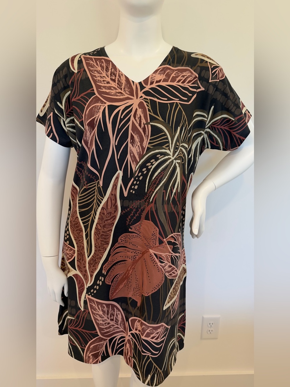 Brazilian Tropical Print Sustainable Dress | Size XXL
